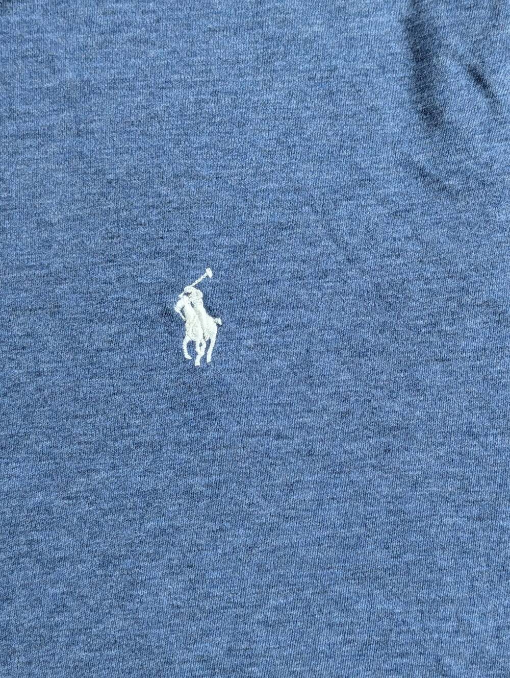 Polo Ralph Lauren Pima soft touch heather blue XL 100% cotton preppy old money - Picture 4 of 5